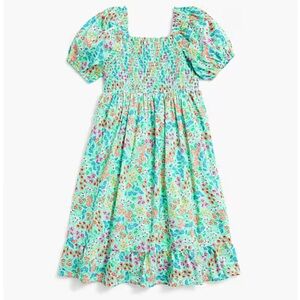 Crewcuts Girls Floral Dress size 5 smocked EUC